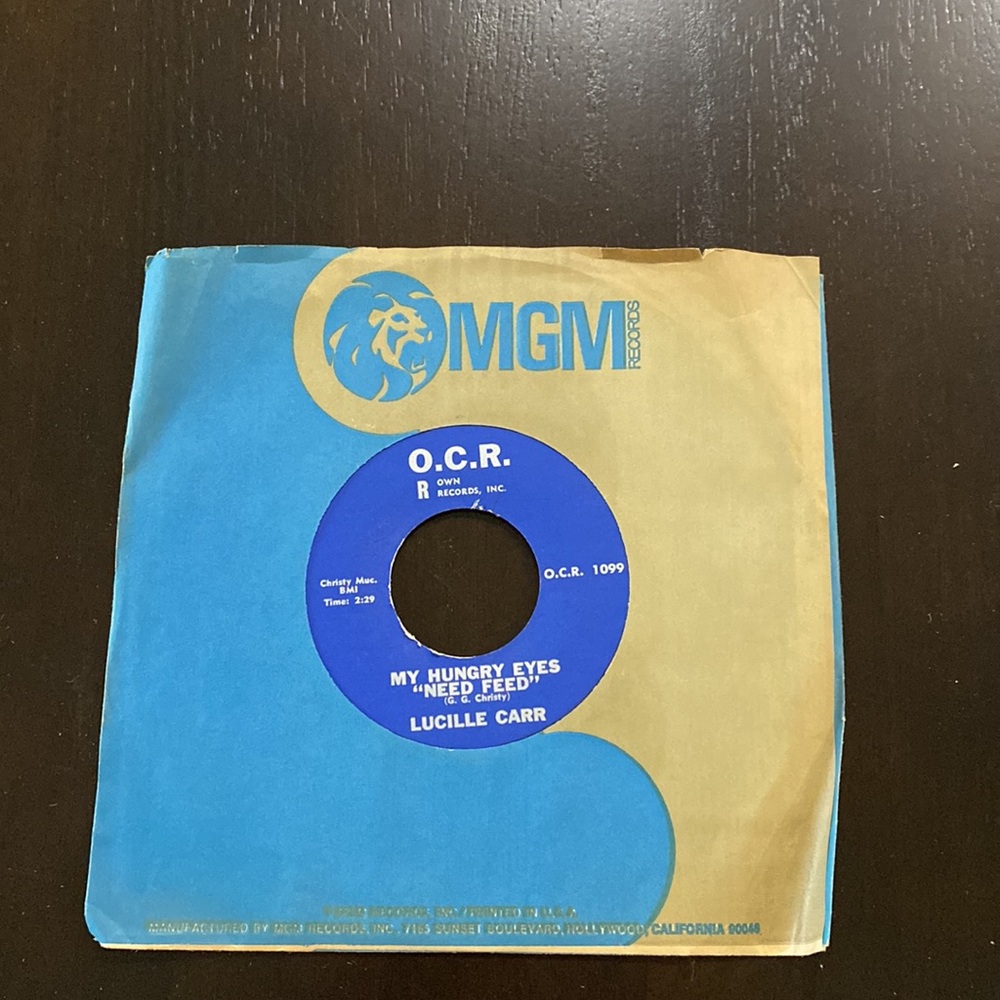 Lucille Carr "Ole Southern Home" 45 RPM Single — Blue Label - Picture 2 of 2